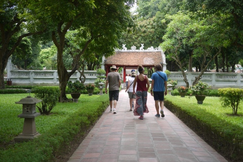 walking in temple of literature